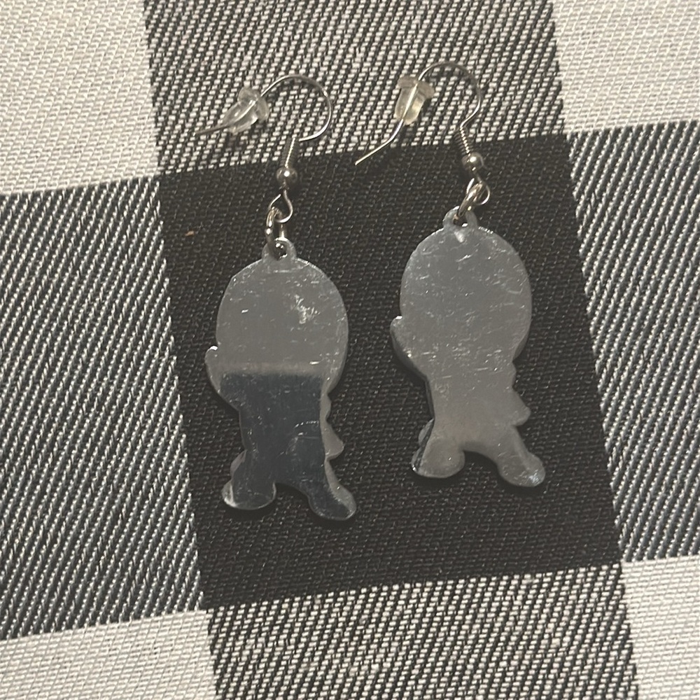 Handcrafted Deadpool Dangle Earrings - image 2